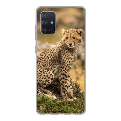 Produktbild von MuchoWow® Handyhülle Schutzhülle Hülle für Samsung Galaxy A51 Leopard - Wald - Tier Silikon Softcase Handy Hülle - Schutzabdeckung