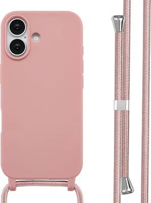 Zdjęcie produktu dla imoshion Silikonowe etui ze sznurkiem do Apple iPhone 17 - Piaskowy róż