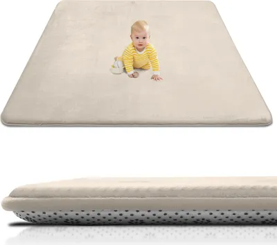 Produktbild von Babyspielmatte 150x200x3 cm, Wolkenweich, Memory Foam, Rutschfest, Krabbeldecke Kinderzimmer Teppich