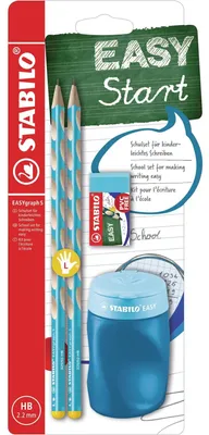 Immagine prodotto di STABILO B-56675-3 Set scuola STABILO EASYgraph "S", per mancini, blu