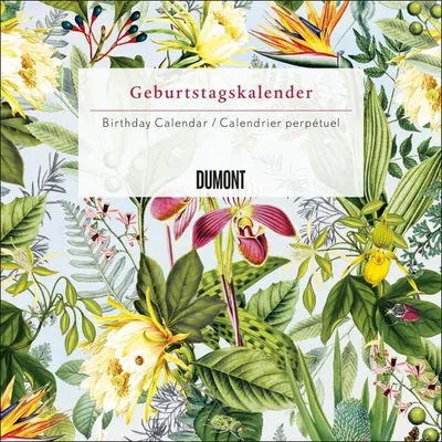 Produktbild von Immerwährender Geburtstagskalender floral  - Archive by Portico Designs - Quadrat-Format