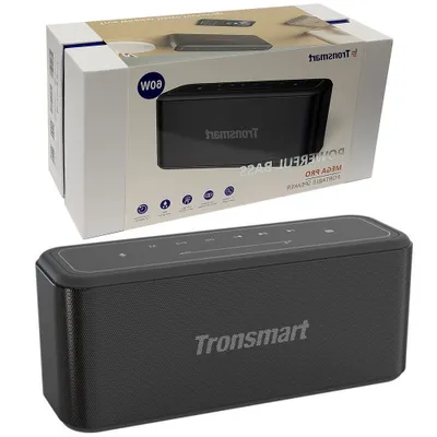 Produktbild von Tronsmart Element Mega Pro 60 W Wasserdicht (Ipx5) Kabelloser Bluetooth 5.0 Soundpulse® Lautsprecher Mit Powerbankfunktion Schwarz (371652)