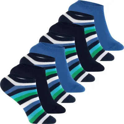 Produktbild von Footstar Kinder Sneaker Socken (8 Paar) Bunte Kurzsocken für Mädchen & Jungen - Blau-Grün 23-26