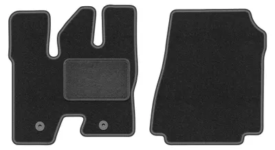 Image de Tapis avant en moquette pour BYD ETP3 2023- (utilitaire) – 2 pièces, gris graphite, sur mesure – Wielganizator LUX