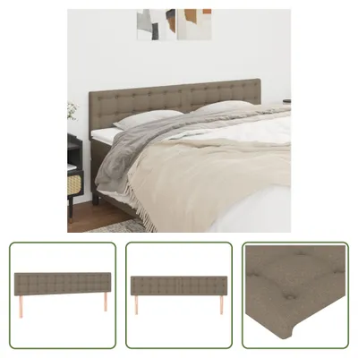 Produktbild von The Living Store Kopfteile 2 Stk. Taupe 90x5x78/88 cm Stoff