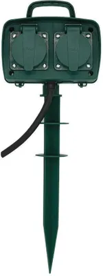 Obrázek produktu pro V-TAC zahradní zásuvky 4 zásuvky s kolíkem IP44 Schuko VT-1114-3