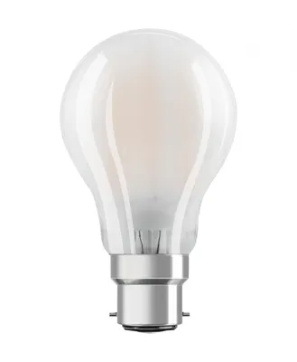 Produktbild von OSRAM HOMELIGHTING 4058075124684 LED (monochrome) EEC D (A - G) B22d Pear shape 11 W = 100 W Warm white (Ø x L) 60.0 mm x 104.0 mm 1 pc(s)