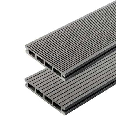 Produktbild von WPC Standard Terrassendiele Verbundwerkstoff | HELLGRAU | Muster Holzprobe Musterstück | LIDERWOOD