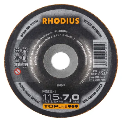 Produktbild von Rhodius Schleifscheibe RS 24 115x7,0x22,23mm Aluminium Topline - 200349