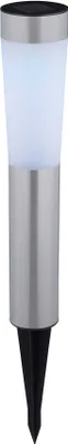 Produktbild von Garten Solarleuchte mit Bodenspieß, Lampe mit 2 LEDs kaltweiß, Akku mit An-/Aus-Schalter, 6-8 Std. Leuchtdauer