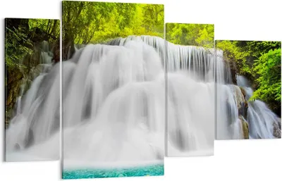 Produktbild von Bild auf Leinwand - Leinwandbild - Park natur landschaft - 120x70cm - Wand Bild - Wanddeko - Leinwanddruck - Bilder - Kunstdruck - Wanddekoration - Leinwand bilder - Wandkunst - DL120x70-2511