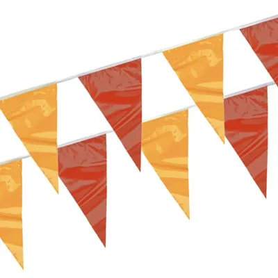 Produktbild von Wimpelkette, Folie 4 m rot, gelb, rot wetterfest