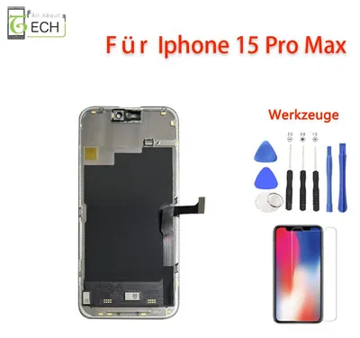 Produktbild von LCD für iPhone 15 PRO Max SOFT OLED Display Retina Touchscreen Bildschirm