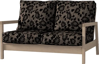 Produktbild von Dekoria Bezug für Lillberg 2-Sitzer Sofa, braun-schwarz, Sofahusse, Lillberg 2-Sitzer