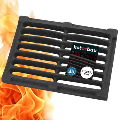 Produktbild von KOTARBAU Kaminrost 21,5 x 15,5 cm Kaminofen Ascherost Tafelrost Rost Ofengitter Kamin Ersatzteile Zubehör Gussrost Ofenrost Grillkamin Eckig Eckrost