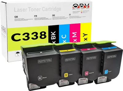 Produktbild von Toshiba T-FC338E kompatible Toner 4er Set - e-STUDIO 338CP e-STUDIO 338CS e-STUDIO 388CP