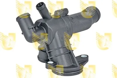 Produktbild von UNIGOM 341862 Kühlmittelflansch für VW Polo Schrägheck (6R1, 6C1) Wasserflansch