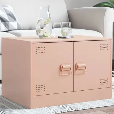 Immagine prodotto di Maison Exclusive - Tavolino Rosa 67x50x44 cm Acciaio