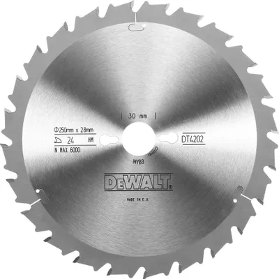 Produktbild von DeWalt Kreissägeblatt stat. 250/30 mm 24FZ