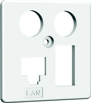 Produktbild von homeway HAXHSE-G0401-C024 HW-ZP EK4 LAN/TAE Zentral. 50mm rws