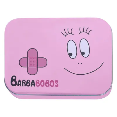 Produktbild von Barbabobos Kinderpflaster Lizensiertes Produkt - Metall-Box - 24 Pflaster - Schönes Design Pflaster Aufbewahrungsbox für Kinder - 1 Box