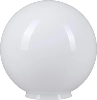 Image de Verre sphérique blanc brillant Ø 300mm verre de lampe collerette verre de remplacement verre de luminaire E27