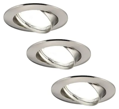 Produktbild von Ledvion 3er Set LED Einbaustrahler Rund 3W dimmbar Neutralweiss