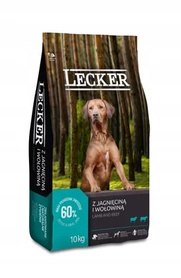 Zdjęcie produktu dla Lecker z jagnięciną i wołowiną - sucha karma dla dorosłych psów wszystkich ras z jagnięciną i wołowiną 10kg
