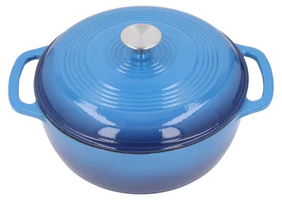 Image de Casserole en fonte émaillée, 28 cm, avec fond plat