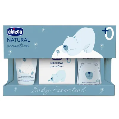 Produktbild von Chicco Natural Sensation Toiletry & Bath Set 3 Pieces