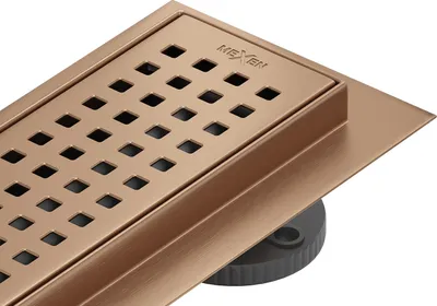 Zdjęcie produktu dla Mexen Flat M08 odpływ liniowy 50 cm, miedź szczotkowana - 1C25050-15