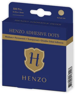 Zdjęcie produktu dla Kropki samoprzylepne Henzo 8 mm klej permanentny 300 sztuk