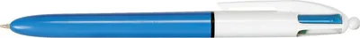 Produktbild von BIC 802077, Anklippbarer versenkbarer Stift, Blau, Weiß, Schwarz, Blau, Grün, Rot, Kunststoff, 1 mm, Fettdruck