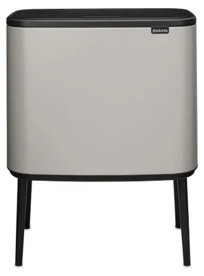 Obrázok produktu pre Kôš na odpad Brabantia Bo Touch 1010454, 3x11 L, Tichý a plynulý otvárací mechanizmus, Veľký otvor, Šedá