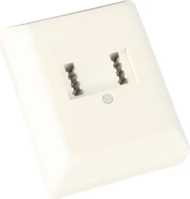 Produktbild von InLine® TAE Anschlussdose, TAE-F/F, Aufputz