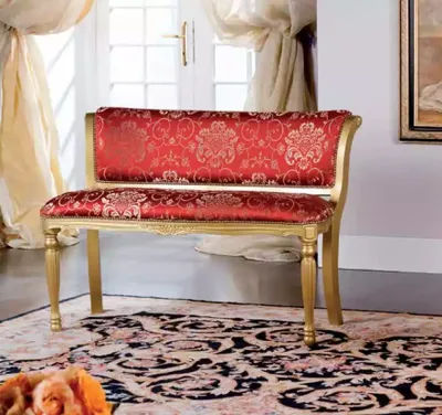 Image de Banquette Coussin Tissu Assise Style Classique Designer Salon Meubles