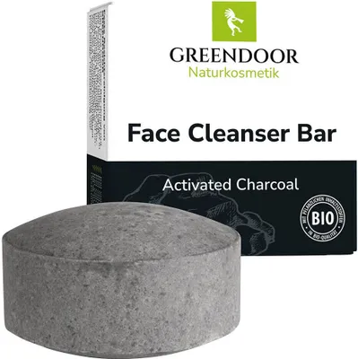 Produktbild von GREENDOOR Face Cleanser Bar  Activated Charcoal