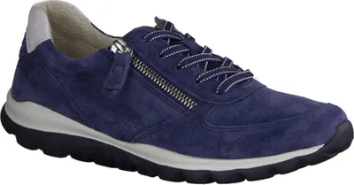 Produktbild von Gabor Comfort Sneaker Low - Blau Veloursleder Größe: 38.5 Normal