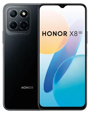 Produktbild von Honor X8 5G, 16,5 cm (6.5"), 6 GB, 128 GB, 48 MP, Android 11, Schwarz
