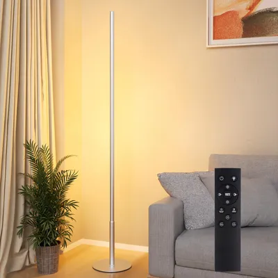 LED Stehlampe mit Fernbedienung, dimmbar, 2700K-6500K