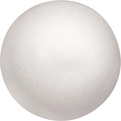 Produktbild von Styropor Kugel 12cm weiß Packung mit 5 Stück