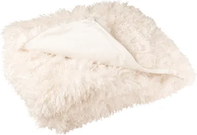 Produktbild von J-Line Decke Moutie Polyester Weiß
