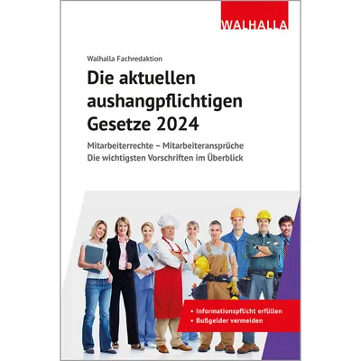 Produktbild von Die aktuellen aushangpflichtigen Gesetze 2024
