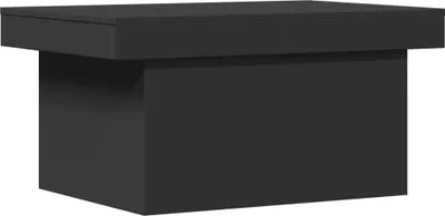 Image de vidaXL Table basse noire 100x55x40 cm Bois composite
