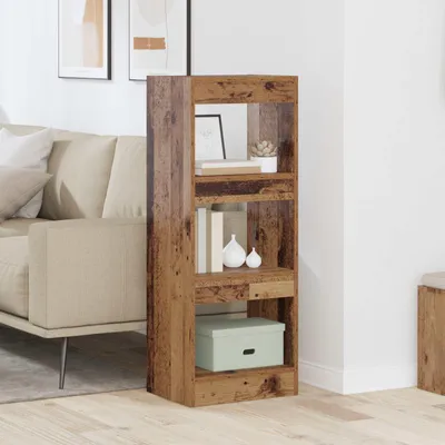 Image de Maison Exclusive - Étagère bibliothèque, 3 niveaux, 40 x 30 x 103 cm, panneaux de particules, couleur marron