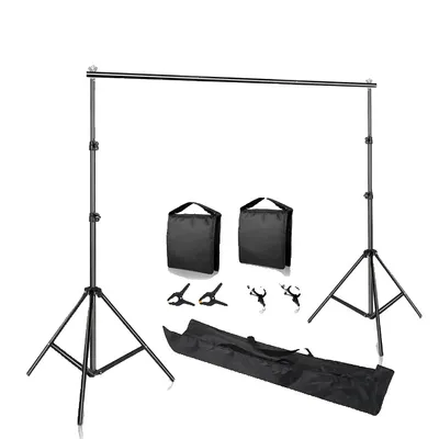 Obrázok produktu pre Stojan na pozadie pre fotografovanie, teleskopická konštrukcia, štúdiová fotografická podpora, 2600x3000, bežná súprava 2