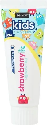 Produktbild von Sence - Kids 3-8 Jahre - Zahnpasta - Erdbeergeschmack - Vegan - 75 ml - 1 Stück