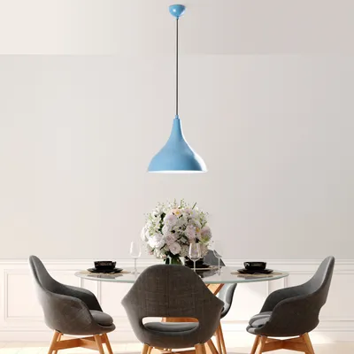 Produktbild von Opviq, Bitlis - Light Blue,Leuchter, Hellblau, METALLKÖRPER, 22 x 22 x 33 - 122 cm