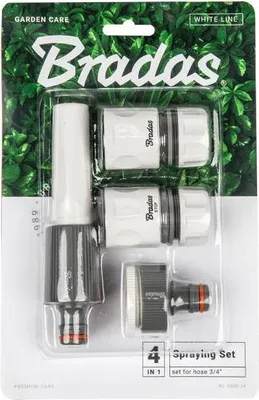 Produktbild von Gartenbrause Set 4-teilig 3/4" Sprühset Schlauch Schnellkupplung BRADAS WL-5500-34K