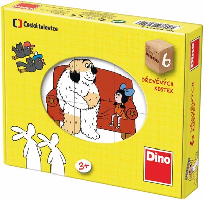 Image de Dino Blocs de conte de fées en bois 6 pièces